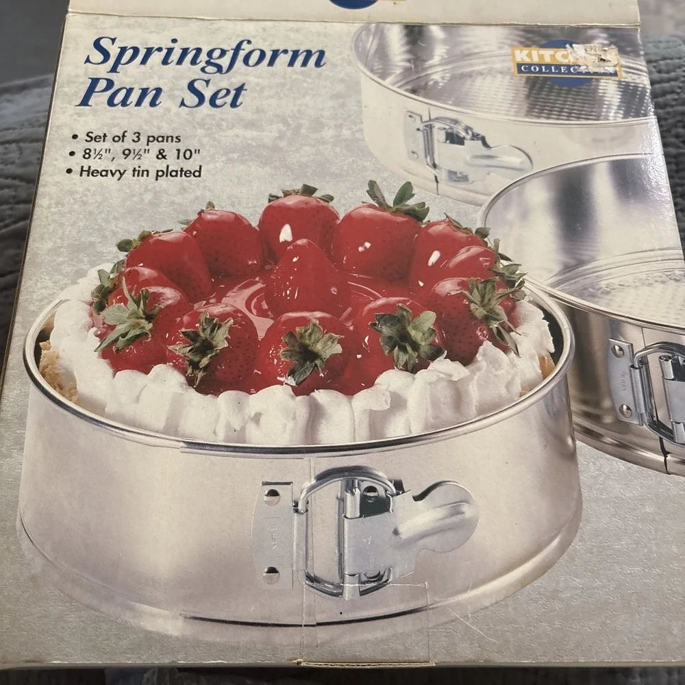 Set Of 3 Springform Pan Set Cheesecake Pans Baking Robinson Design Group UNUSED!